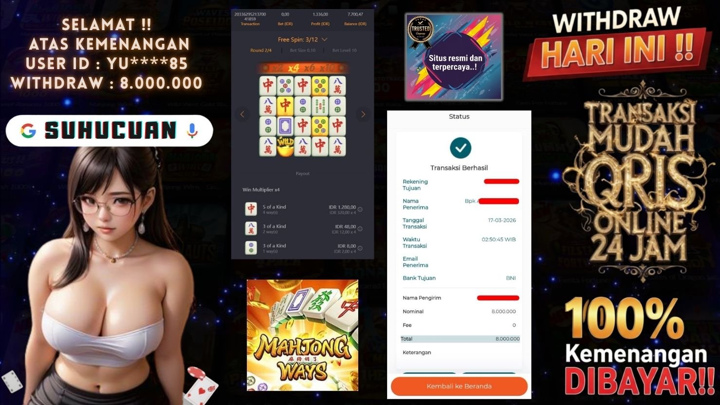 SUHUCUAN JACKPOT SLOT MAHJONG WAYS